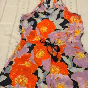 LOFT Multicolor Floral Short Romper